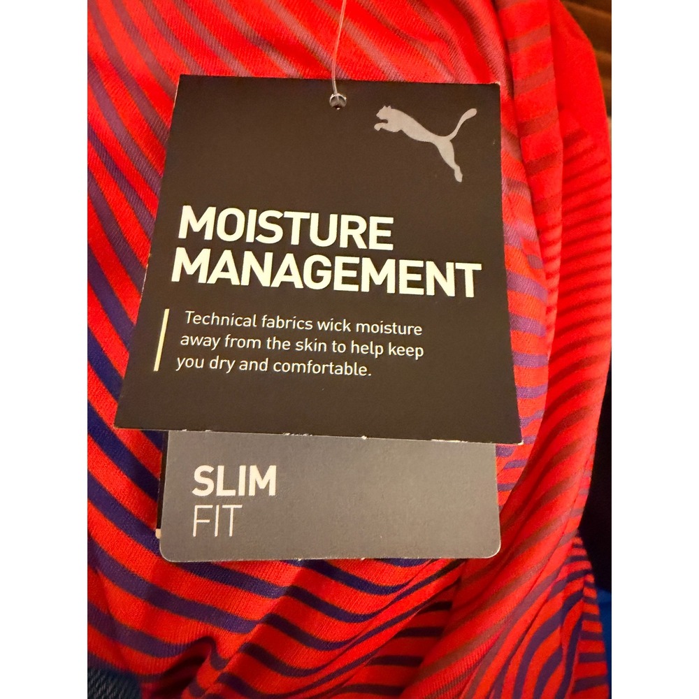 Puma Cup Jersey Womens Red Slim Fit DryCell Soccer Shirt Sz Small - Picture 3 of 5